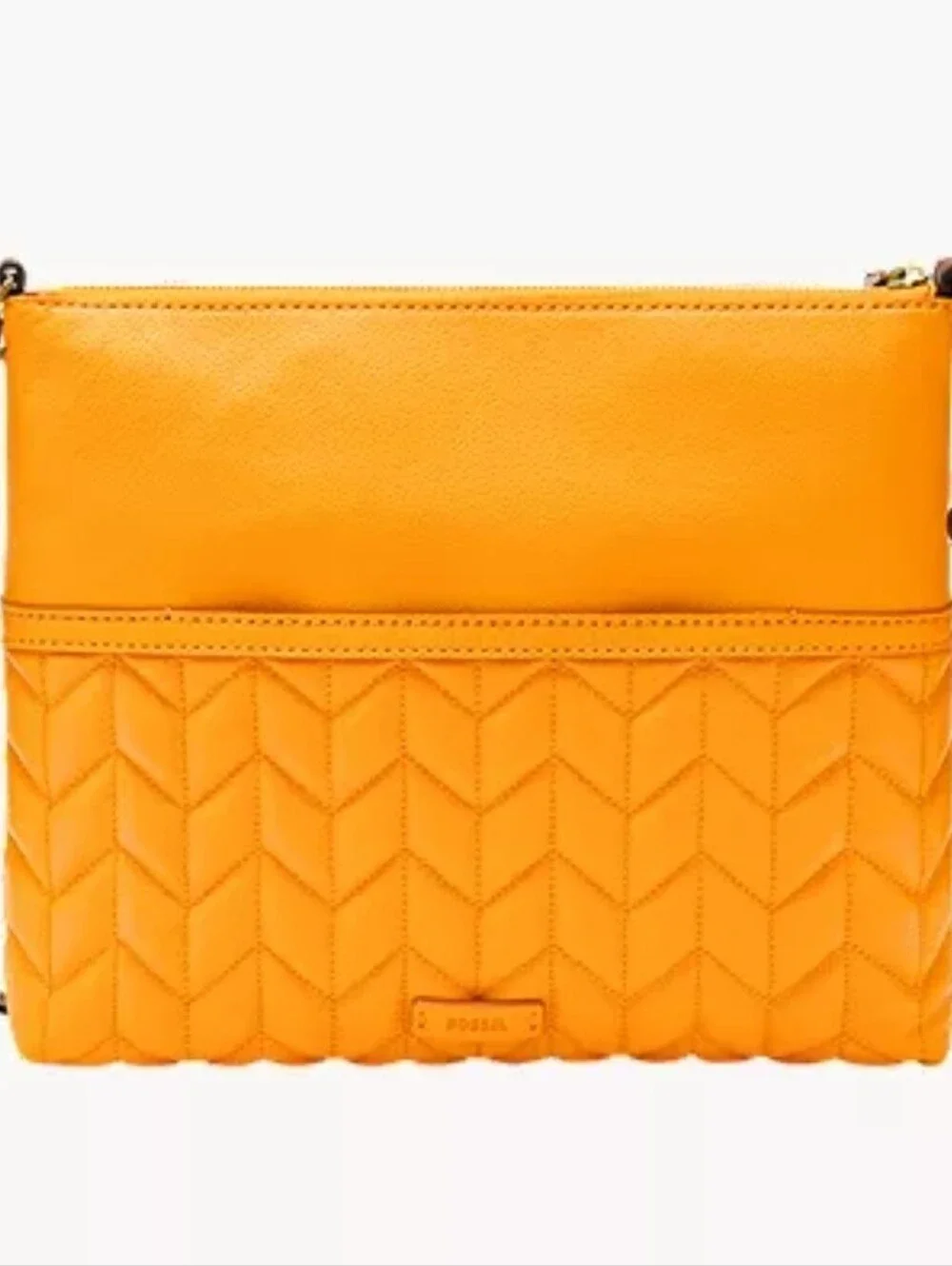 Fossil Mustard Yellow Crossbody Bag